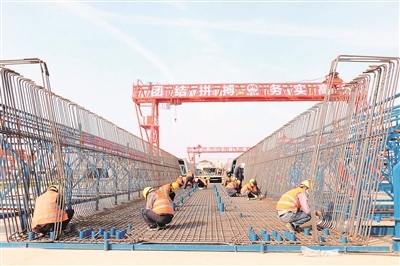 南沿江铁路建设现场。受访者供图