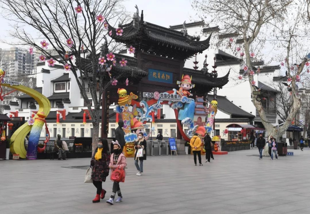 图为南京夫子庙景区。