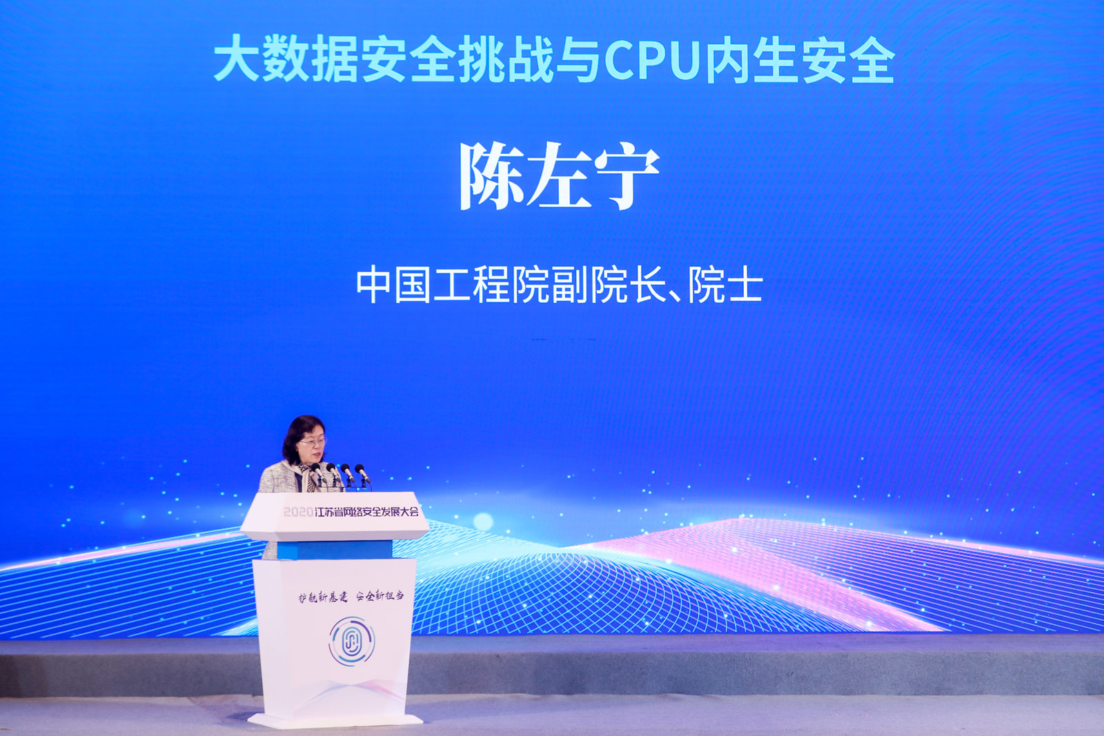 陈左宁发表演讲