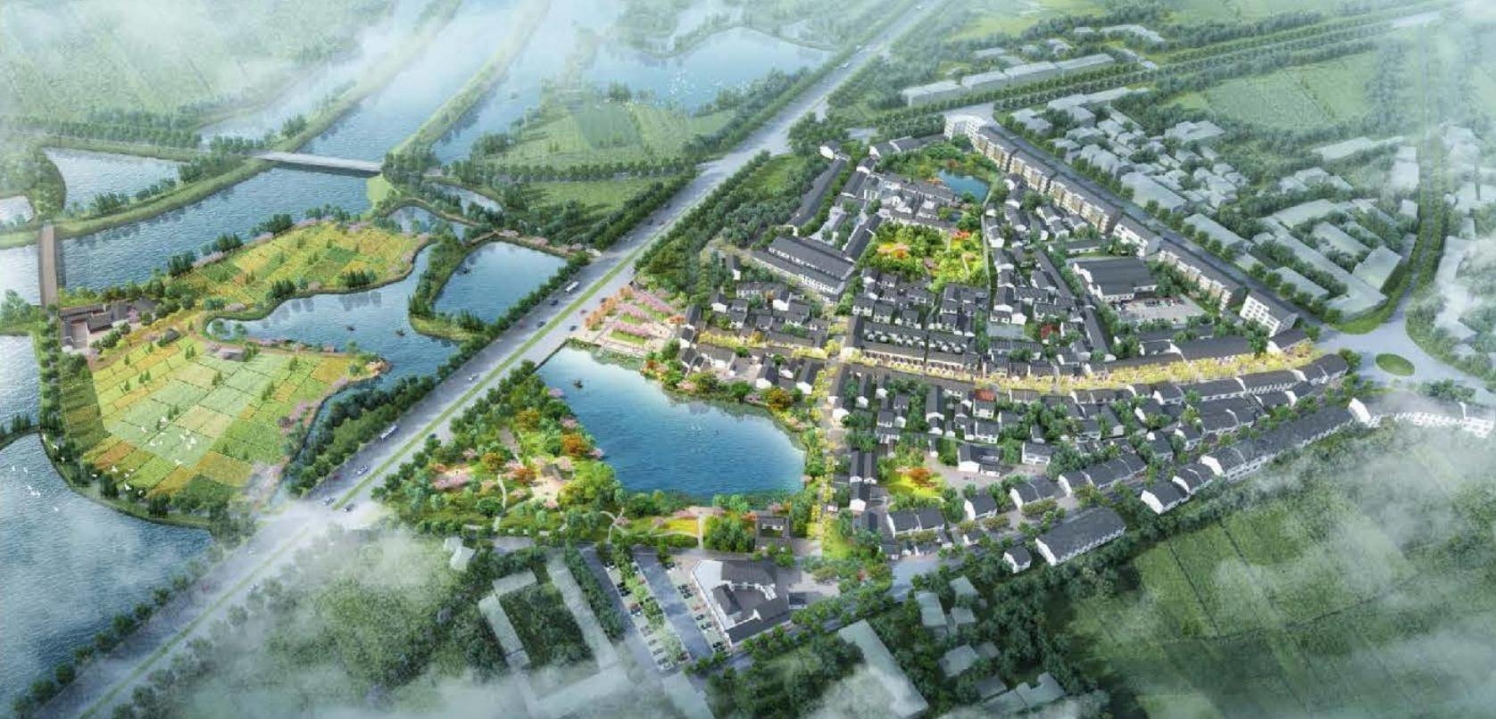 蒲塘村规划效果图。南京市规划和自然资源局官网/图
