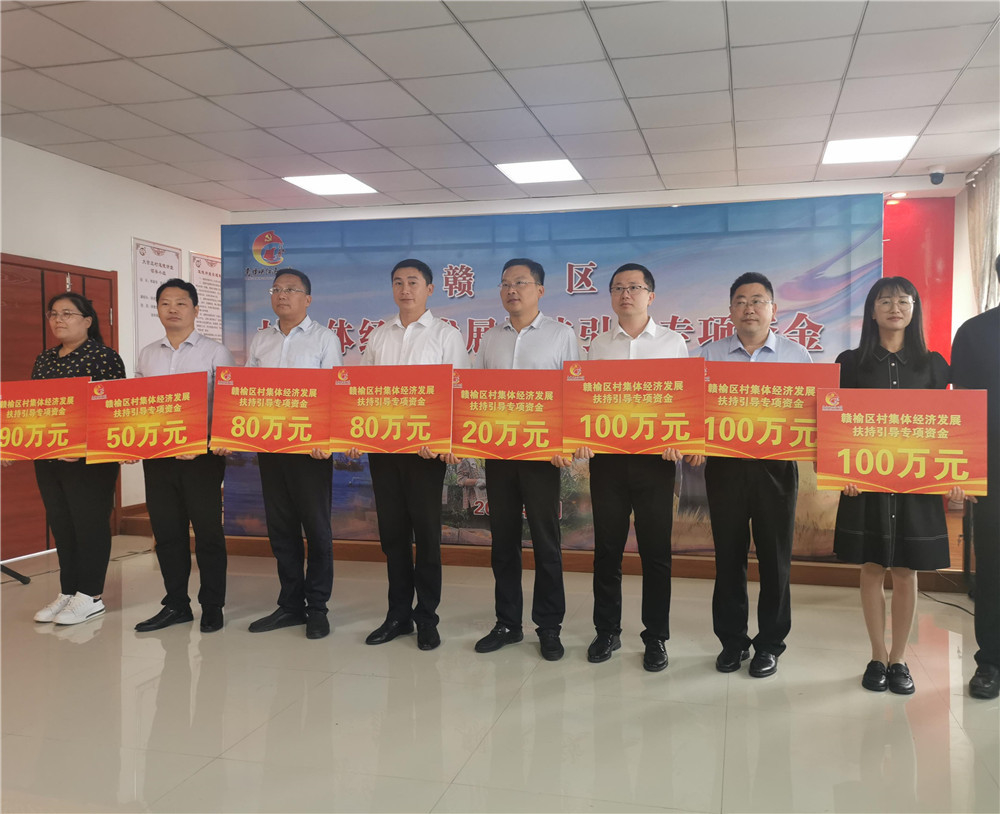 村集体经济发展扶持引导专项资金发放现场