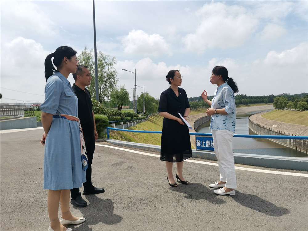 赣榆区财政局领导调研水库建设