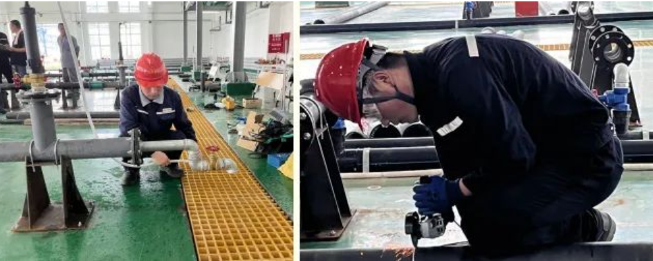 弘扬工匠精神 提升技能水平——方洋水务开展供水管道工技能比武竞赛(图1)